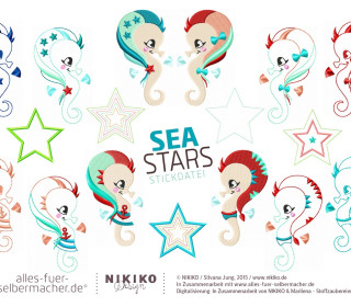 Stick Datei -  Sea Stars - NIKIKO